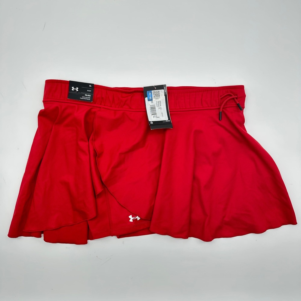 Under‎ Armour Wisconsin Badgers Red Athletic Skort Womens XL UW7099-834 NWT